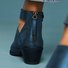 Women Chunky Heel Booties Daily Zipper Boots